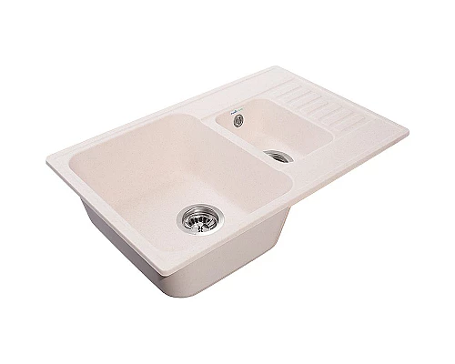 Купить Кухонная мойка GranFest Quarz GF-Z21K Белая в магазине сантехники Santeh-Crystal.ru