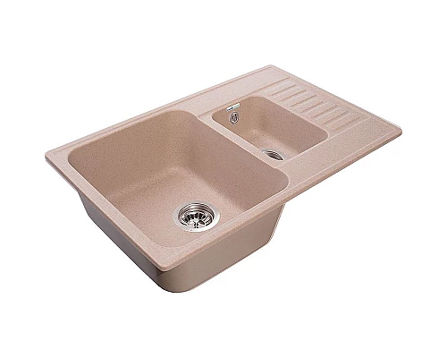 Купить Кухонная мойка GranFest Quarz GF-Z21K Песочная в магазине сантехники Santeh-Crystal.ru