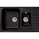 Приобрести Кухонная мойка GranFest Quarz GF-Z21K Черная в магазине сантехники Santeh-Crystal.ru