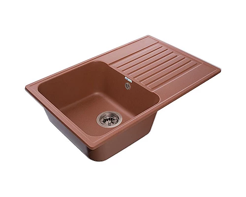 Приобрести Кухонная мойка GranFest Quarz GF-Z78 Терракот в магазине сантехники Santeh-Crystal.ru