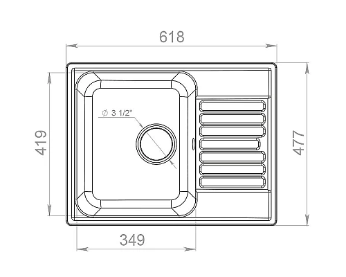 Заказать Кухонная мойка GranFest Quarz GF-Z13 Бежевая в магазине сантехники Santeh-Crystal.ru