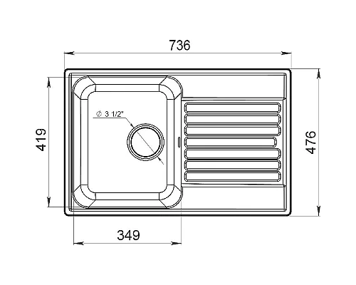 Купить Кухонная мойка GranFest Quarz GF-Z78 Бежевая в магазине сантехники Santeh-Crystal.ru