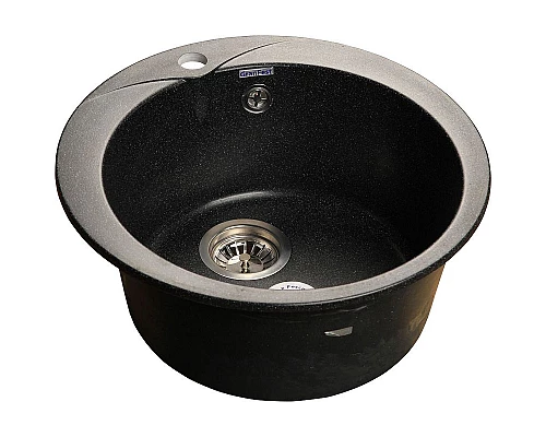 Купить Кухонная мойка GranFest Rondo GF-R480 Черная в магазине сантехники Santeh-Crystal.ru