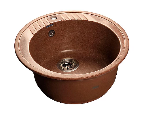 Приобрести Кухонная мойка GranFest Rondo GF-R520 Терракот в магазине сантехники Santeh-Crystal.ru