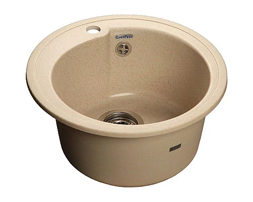 Заказать Кухонная мойка GranFest Rondo GF-R450 Бежевая в магазине сантехники Santeh-Crystal.ru