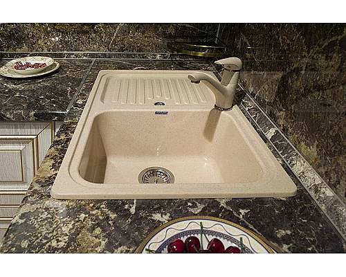 Купить Кухонная мойка GranFest Standart GF-S780L Серая в магазине сантехники Santeh-Crystal.ru