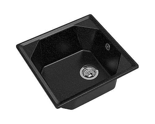 Купить Кухонная мойка GranFest Unique GF-U-500 Черная в магазине сантехники Santeh-Crystal.ru