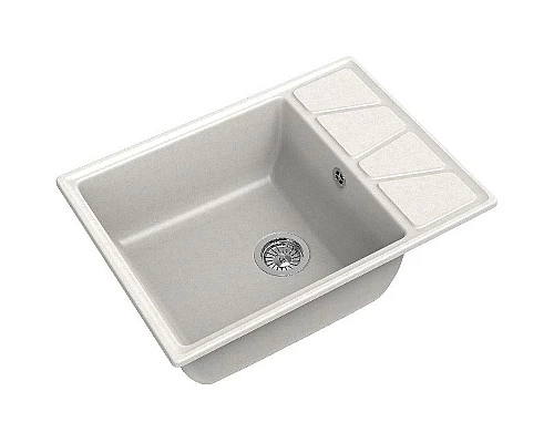 Купить Кухонная мойка GranFest Vertex GF-V-680L Белая в магазине сантехники Santeh-Crystal.ru