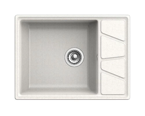 Купить Кухонная мойка GranFest Vertex GF-V-680L Белая в магазине сантехники Santeh-Crystal.ru