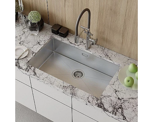 Приобрести Кухонная мойка Iddis Edifice 74 EDI74S0i77 Сатин в магазине сантехники Santeh-Crystal.ru