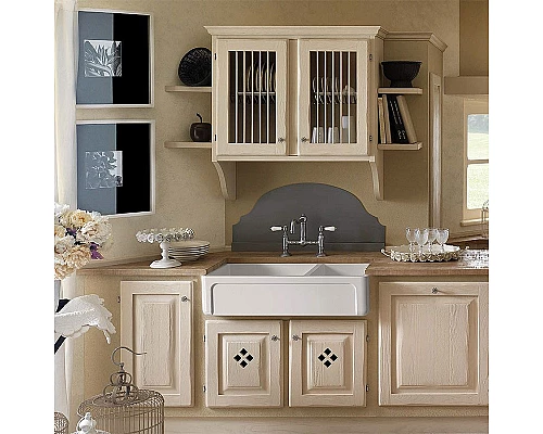 Приобрести Кухонная мойка Kerasan Hannah Oxfordshire 100 543001 Белая в магазине сантехники Santeh-Crystal.ru