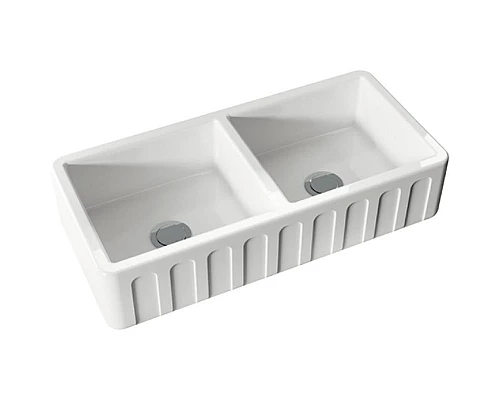 Заказать Кухонная мойка Kerasan Hannah Surrey 100 545101 Белая в магазине сантехники Santeh-Crystal.ru