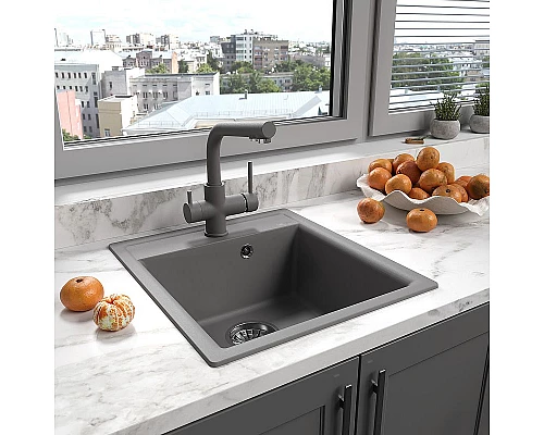 Купить Кухонная мойка Lemark Hanka 450 9910010 Жасмин в магазине сантехники Santeh-Crystal.ru