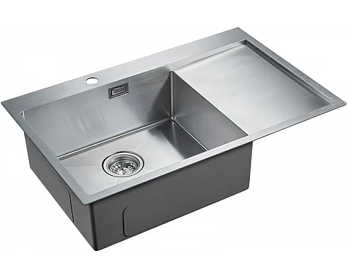 Купить Кухонная мойка Paulmark Elde 78 PM807851-BSL Брашированная сталь в магазине сантехники Santeh-Crystal.ru
