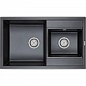 Кухонная мойка Paulmark Tandem 82 PM238250-BLM Черный металлик