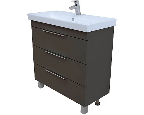 Заказать Тумба под раковину 1MarKa Gaula 80Н У92547 Графит матовый в магазине сантехники Santeh-Crystal.ru