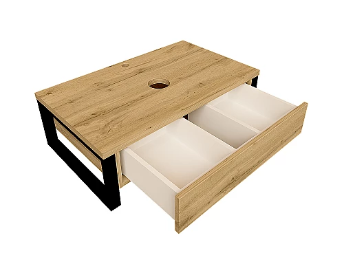 Приобрести Тумба под раковину 1MarKa Grunge Loft 100П У85844 подвесная Дуб вотан в магазине сантехники Santeh-Crystal.ru