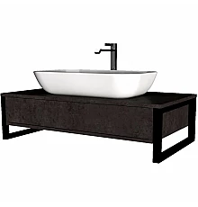 Тумба под раковину 1MarKa Grunge Loft 90П У85849 подвесная Бетон темно-серый