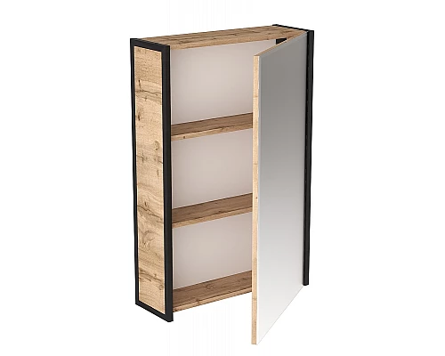 Купить Зеркальный шкаф 1MarKa Grunge Loft 60П Ц0000007992 Дуб вотан в магазине сантехники Santeh-Crystal.ru