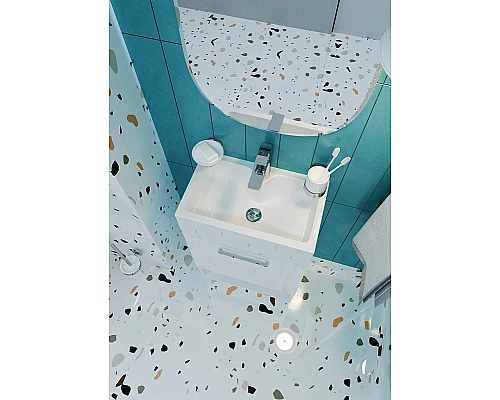 Заказать Тумба с раковиной 1MarKa July 50Н У85932 Белый глянец в магазине сантехники Santeh-Crystal.ru