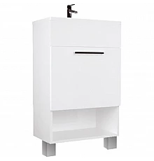 Тумба с раковиной 1MarKa July 50Н У85932 Белый глянец