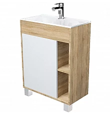 Тумба с раковиной 1MarKa Lido 60Н У83300 Дуб сонома Белый