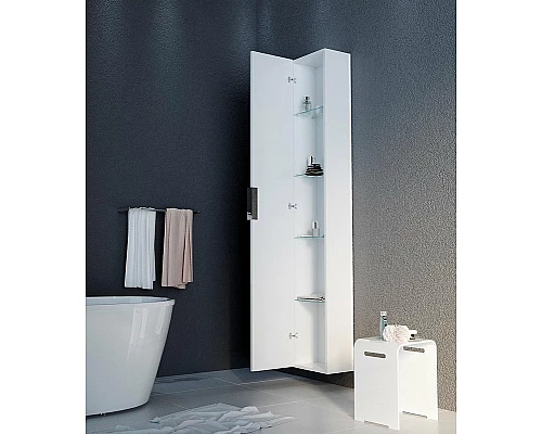 Купить Шкаф пенал 1MarKa Lina 30П У92898 подвесной Mirror в магазине сантехники Santeh-Crystal.ru