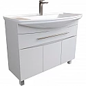 Тумба под раковину 1MarKa Lina New 105Н У94492 Белый глянец