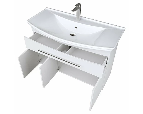 Купить Тумба под раковину 1MarKa Lina Classic New 105Н У94491 Белый глянец в магазине сантехники Santeh-Crystal.ru