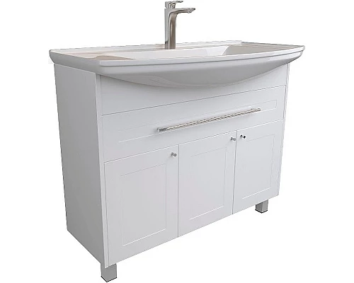 Купить Тумба под раковину 1MarKa Lina Classic New 105Н У94491 Белый глянец в магазине сантехники Santeh-Crystal.ru