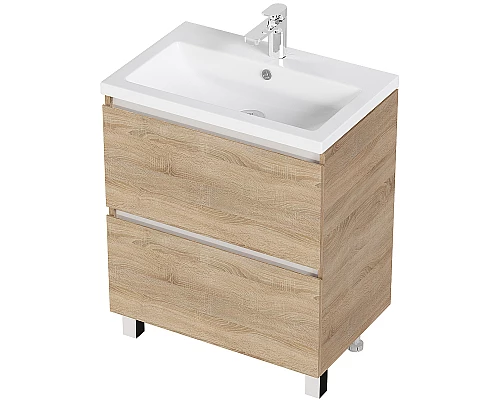 Приобрести Тумба под раковину 1MarKa New Aris 60Н Ц0000019918 Дуб Сонома в магазине сантехники Santeh-Crystal.ru