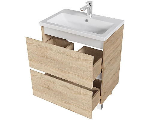 Приобрести Тумба под раковину 1MarKa New Aris 60Н Ц0000019918 Дуб Сонома в магазине сантехники Santeh-Crystal.ru
