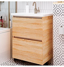 Тумба под раковину 1MarKa New Aris 70П Ц0000019922 подвесная Дуб Сонома