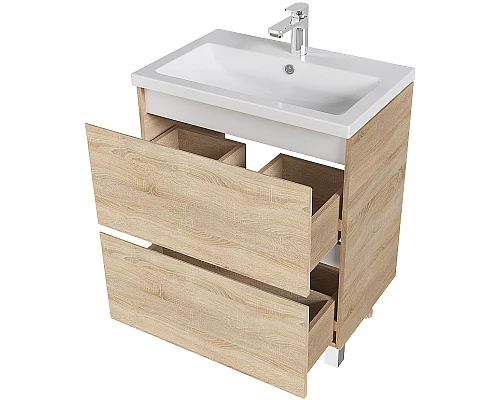 Заказать Тумба под раковину 1MarKa New Aris 70Н Ц0000019920 Дуб Сонома в магазине сантехники Santeh-Crystal.ru