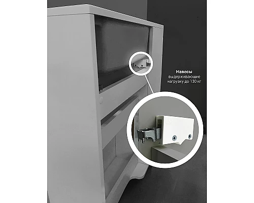 Купить Тумба с раковиной 1MarKa Stretto 80П У92325 подвесная Белый глянец в магазине сантехники Santeh-Crystal.ru