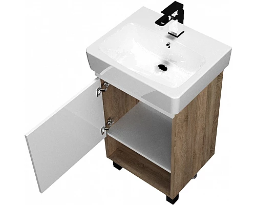 Приобрести Тумба под раковину 1MarKa Tera 50 У76064 Дуб Сонома в магазине сантехники Santeh-Crystal.ru