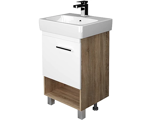 Купить Тумба под раковину 1MarKa Tera 55 У76066 Дуб Сонома в магазине сантехники Santeh-Crystal.ru