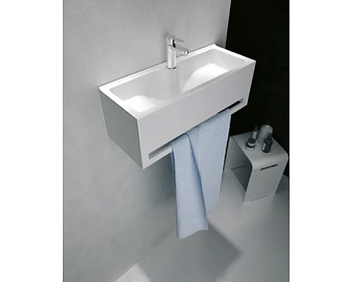 Купить Панель с раковиной 1MarKa Tiny S 60 У84220 подвесная Белая глянцевая в магазине сантехники Santeh-Crystal.ru