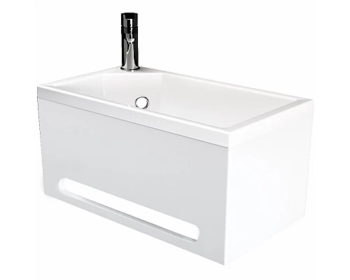 Заказать Панель с раковиной 1MarKa Tiny XS Mini 39 L У86733 подвесная Белая глянцевая в магазине сантехники Santeh-Crystal.ru