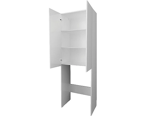Приобрести Шкаф пенал 1MarKa Wall 67 У79528 над стиральной машиной Белый глянцевый в магазине сантехники Santeh-Crystal.ru