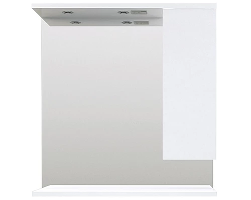 Купить Зеркало со шкафом 1MarKa Кода 80 Лайт с подсветкой Белый глянец в магазине сантехники Santeh-Crystal.ru