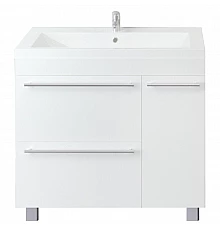 Тумба под раковину 1MarKa Соната 90Н Белая глянцевая