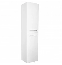 Шкаф пенал 1MarKa Соната 35 L У78472 подвесной с бельевой корзиной Белый глянцевый