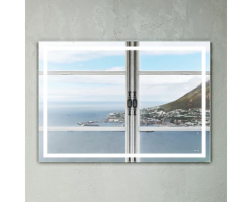 Приобрести Зеркало AM.PM Gem 100 M91AMOX1001WG с подсветкой с механическим выключателем в магазине сантехники Santeh-Crystal.ru