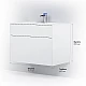 Приобрести Тумба под раковину AM.PM Inspire V2.0 80 M50AFHX0803WM подвесная Белая матовая в магазине сантехники Santeh-Crystal.ru
