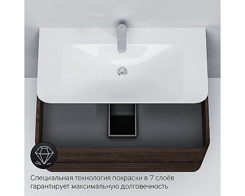 Купить Тумба под раковину AM.PM Sensation 100 M30FHX1002TF подвесная Табачный дуб в магазине сантехники Santeh-Crystal.ru