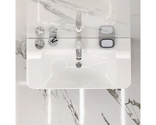 Приобрести Тумба под раковину AM.PM Sensation 100 M30FHX1002WG подвесная Белая глянцевая в магазине сантехники Santeh-Crystal.ru