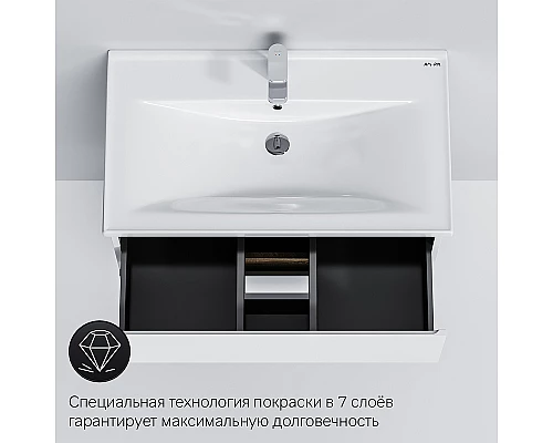Приобрести Тумба под раковину AM.PM X-Joy 80 M85AFHX0802WG подвесная Белый глянец в магазине сантехники Santeh-Crystal.ru