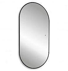 Зеркало Abber Kontur 55 AG6302SCB с подсветкой Черное с бесконтактным выключателем и диммером