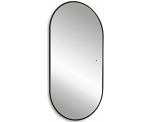 Зеркало Abber Kontur 55 AG6302SCB с подсветкой Черное с бесконтактным выключателем и диммером